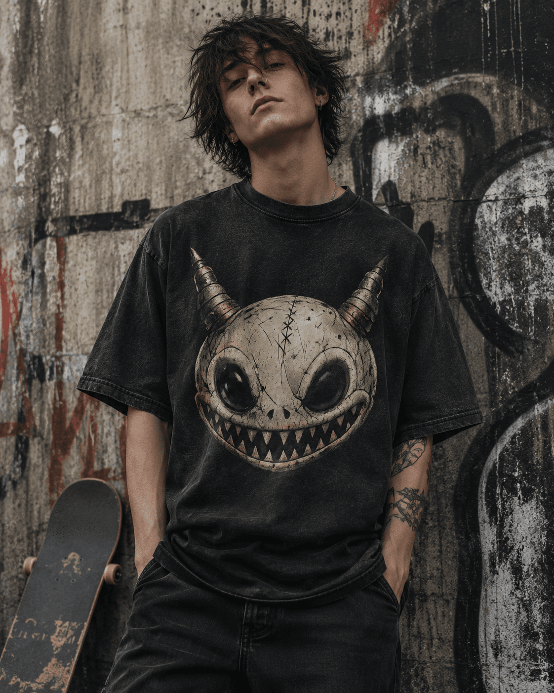 Void tee worn